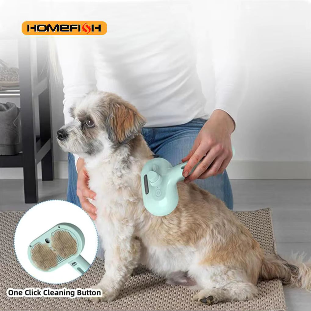 Steam Spray Pet Grooming Brush