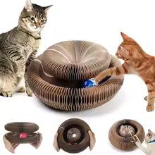 Round Corrugated Cat Scratching Toy