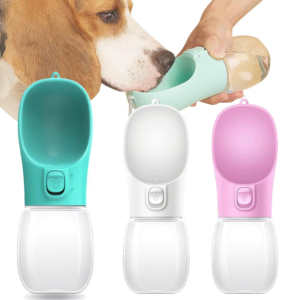 Portable Pet Water Bottle – Leakproof Outdoor Drinking Bowl