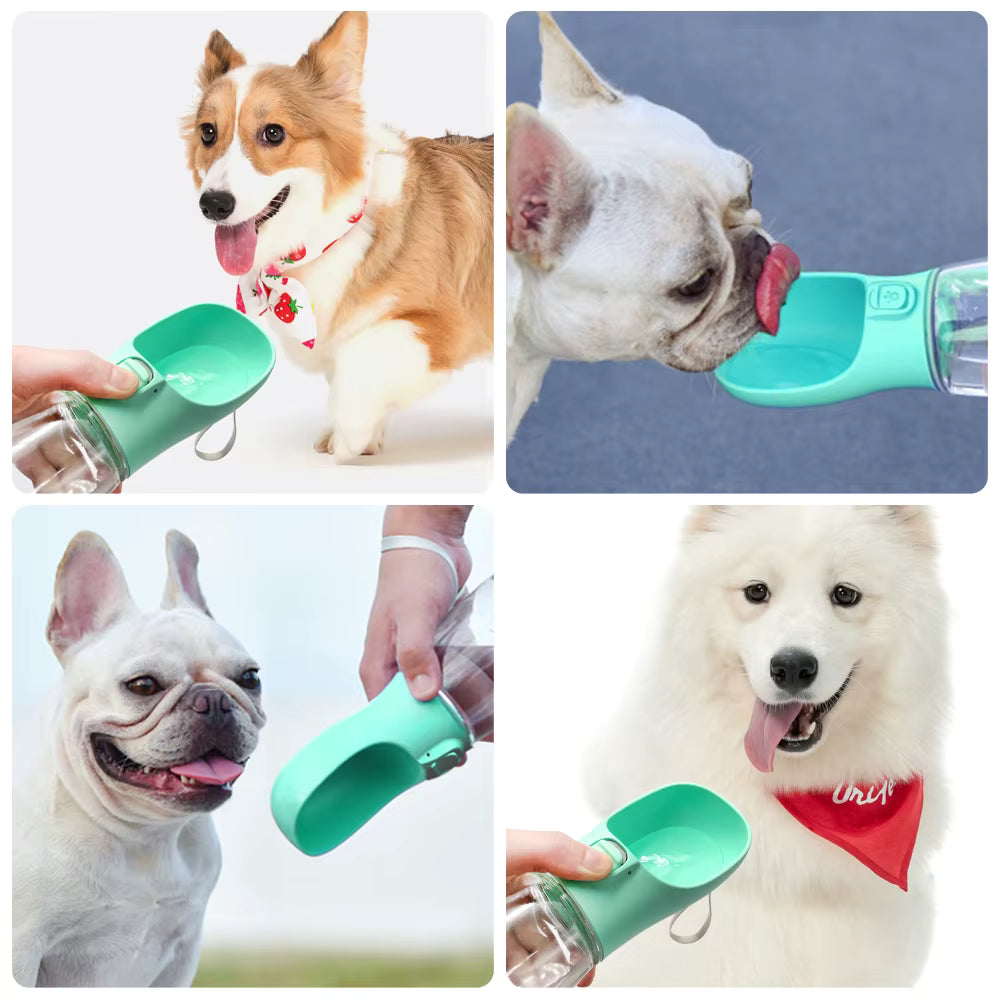 Portable Pet Water Bottle – Leakproof Outdoor Drinking Bowl
