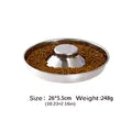 Stainless Steel Dog Slow Feeder Bowl