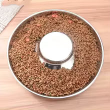 Stainless Steel Dog Slow Feeder Bowl
