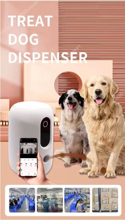 WiFi Smart Pet Feeder with Camera & Treat Dispenser