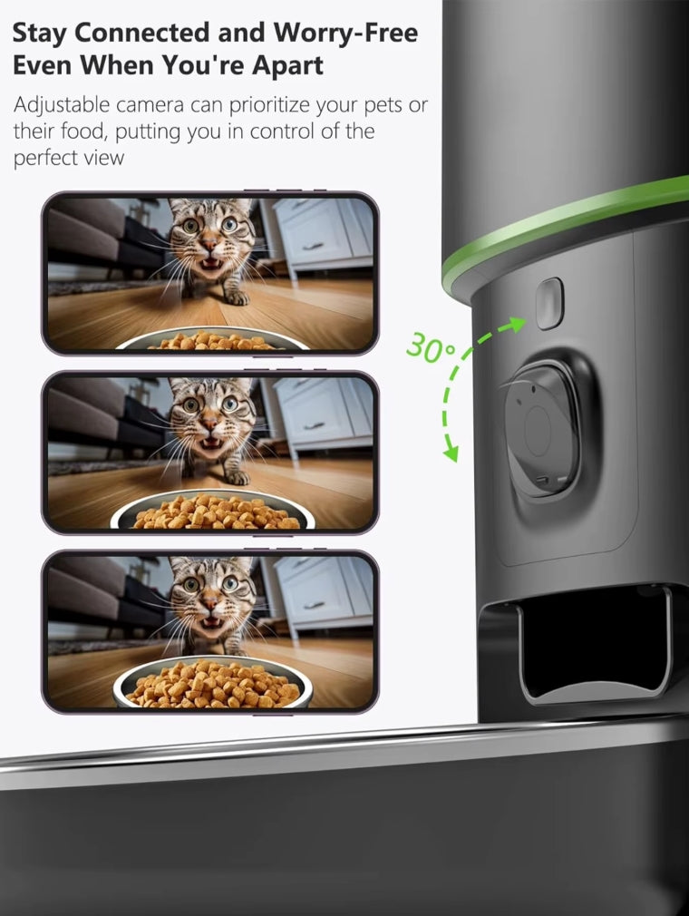 Smart WiFi Pet Feeder with Camera
