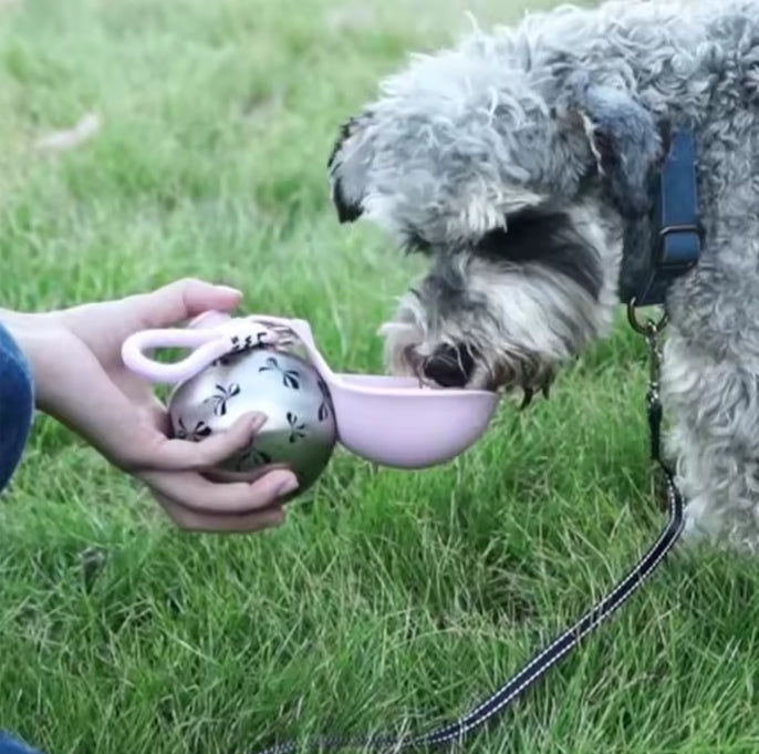 Portable Pet Water Bottle with Bowl