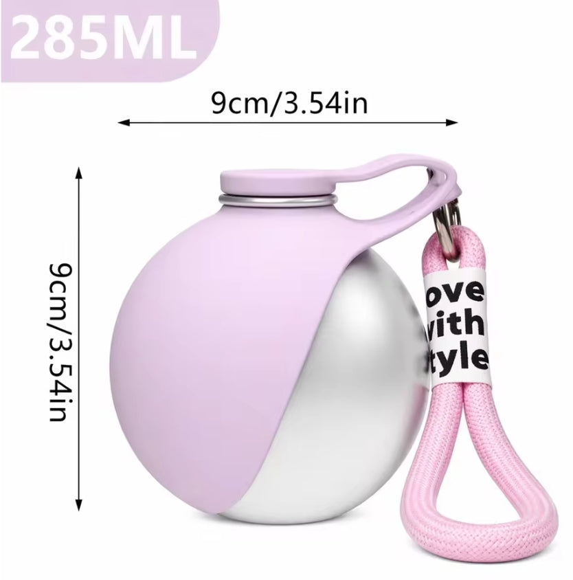 Portable Pet Water Bottle with Bowl