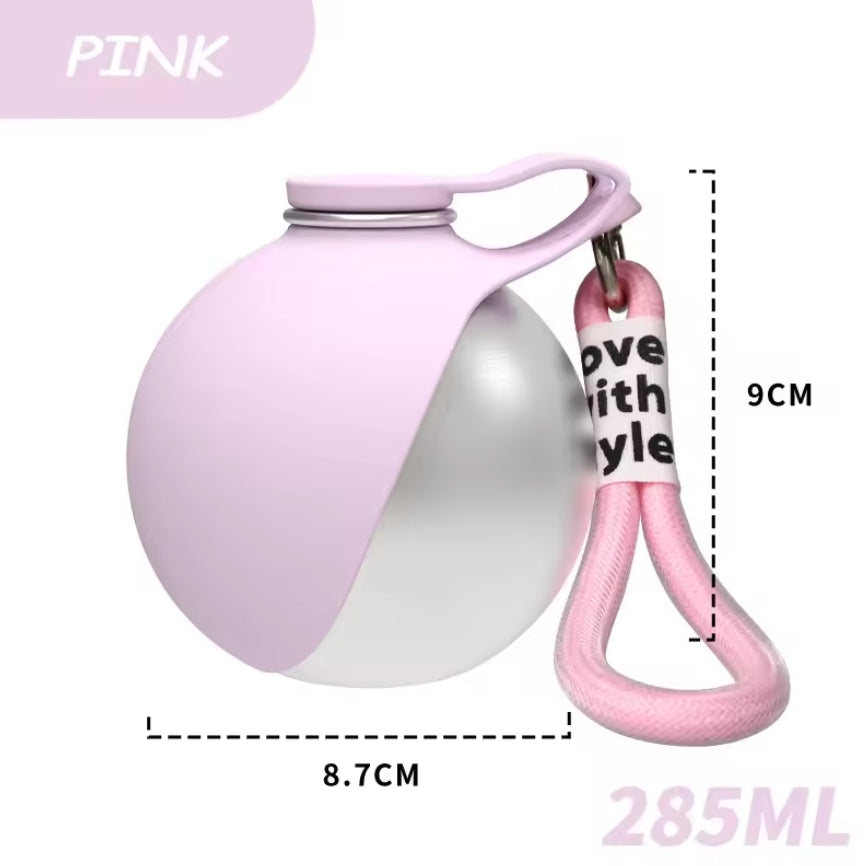 Portable Pet Water Bottle with Bowl