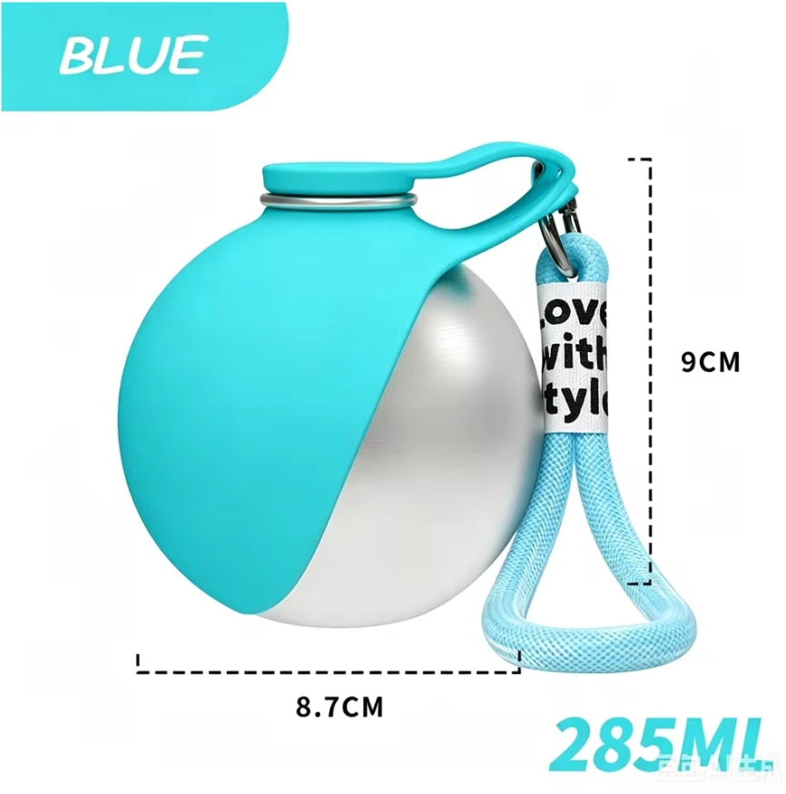 Portable Pet Water Bottle with Bowl