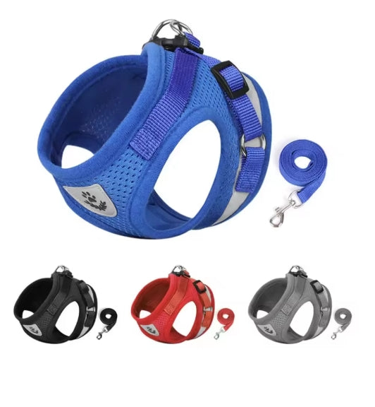 Adjustable Reflective Pet Harness & Leash Set