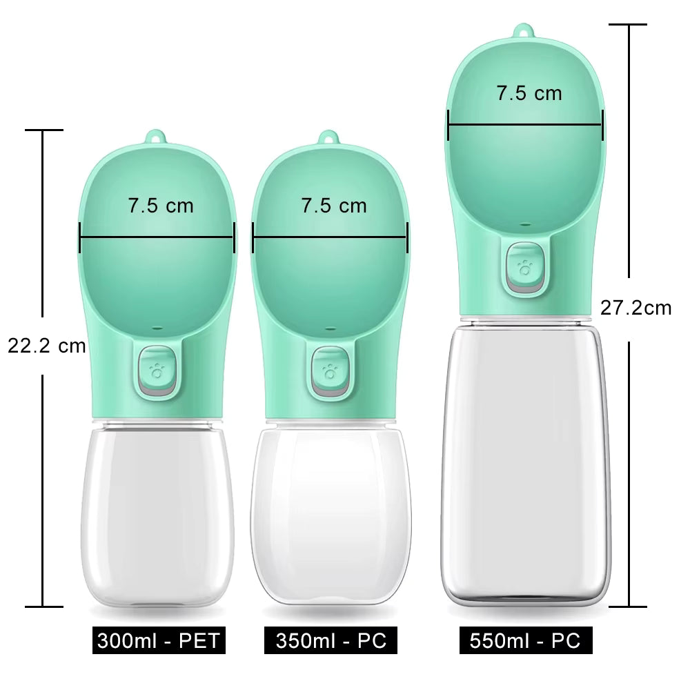 Portable Pet Water Bottle – Leakproof Outdoor Drinking Bowl