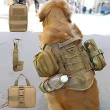Tactical Dog Harness Bag Set