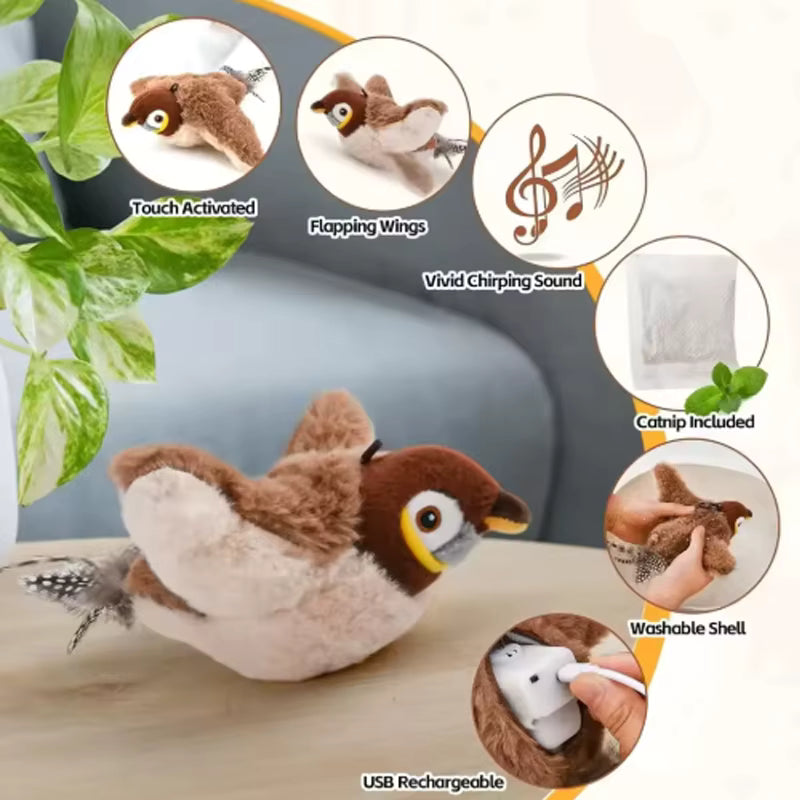 Flapping Bird Cat Toy