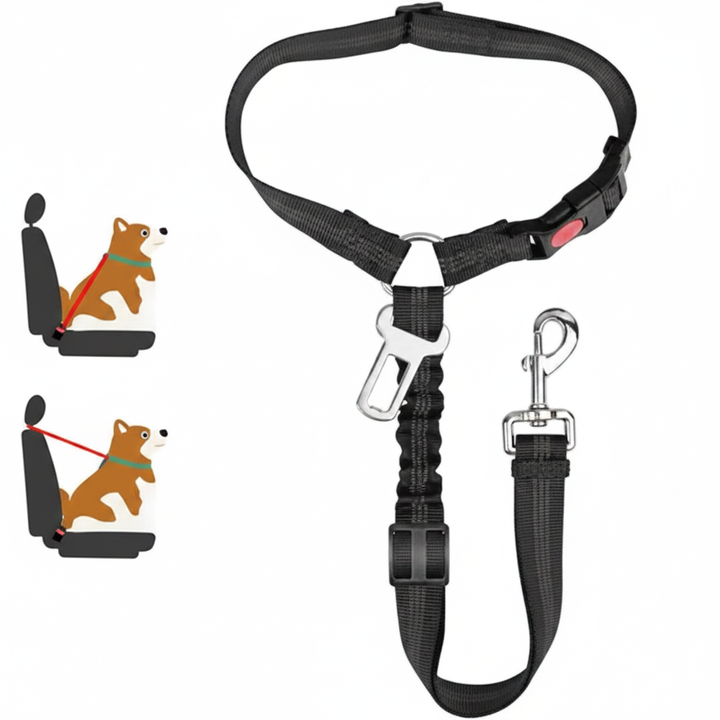 Ceinture de sécurité chien - version claire